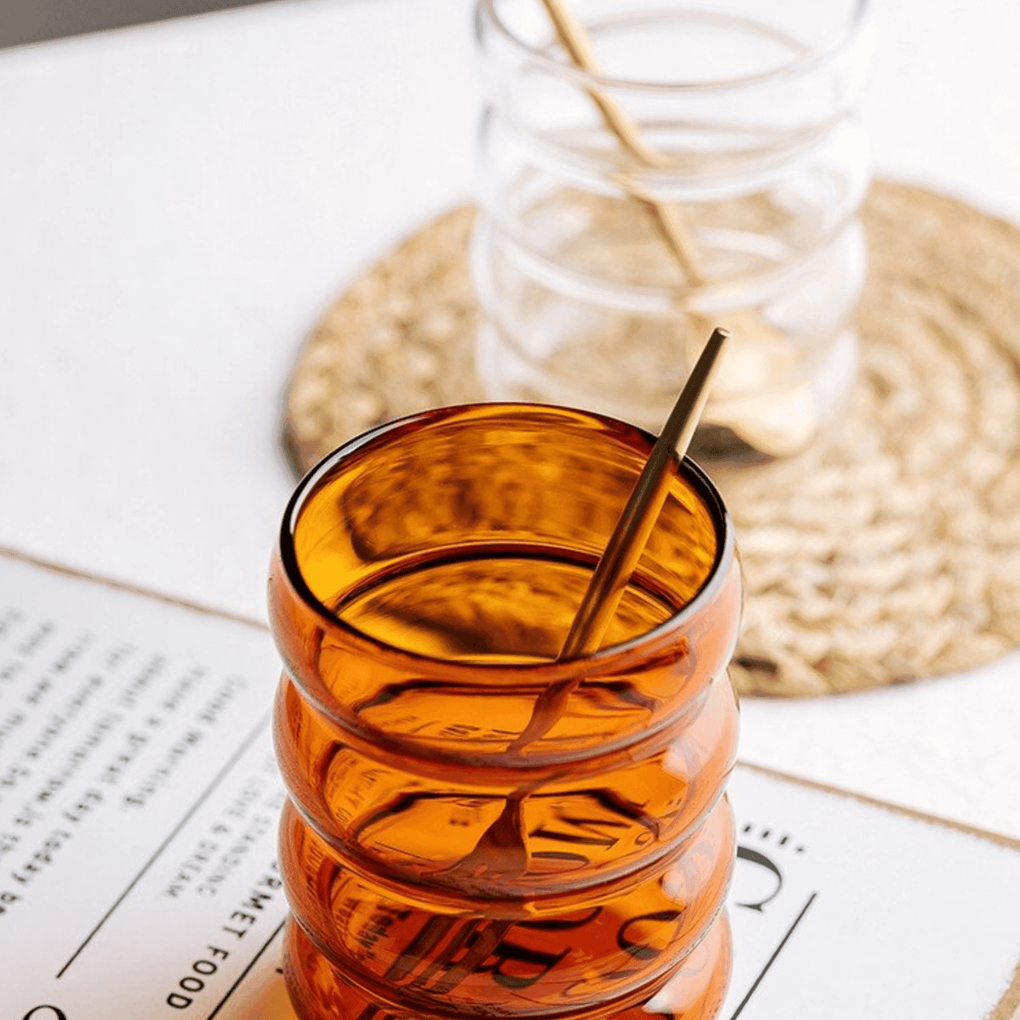 Vibrant Bubble Glass Beverage Cups