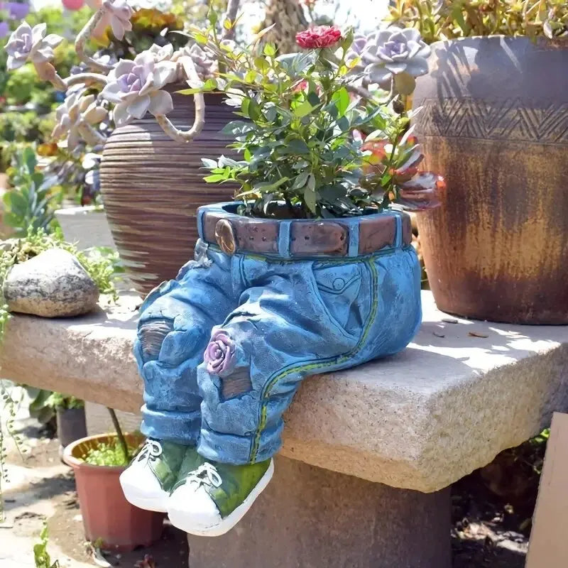 Retro Denim - Garden Planter
