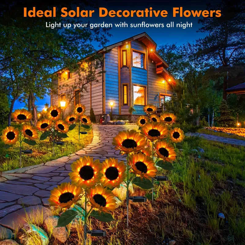 Sunshine Blooms™ - Outdoor Sunflower Solar Lights