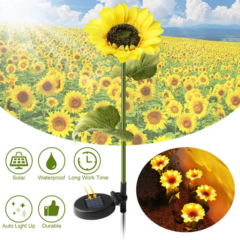 Sunshine Blooms™ - Outdoor Sunflower Solar Lights