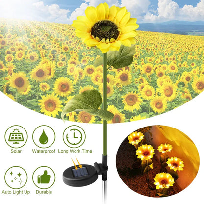 Sunshine Blooms™ - Outdoor Sunflower Solar Lights