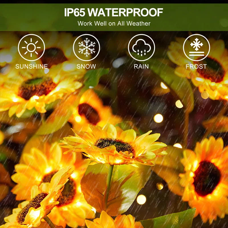 Sunshine Blooms™ - Outdoor Sunflower Solar Lights