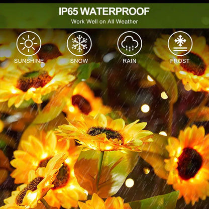 Sunshine Blooms™ - Outdoor Sunflower Solar Lights