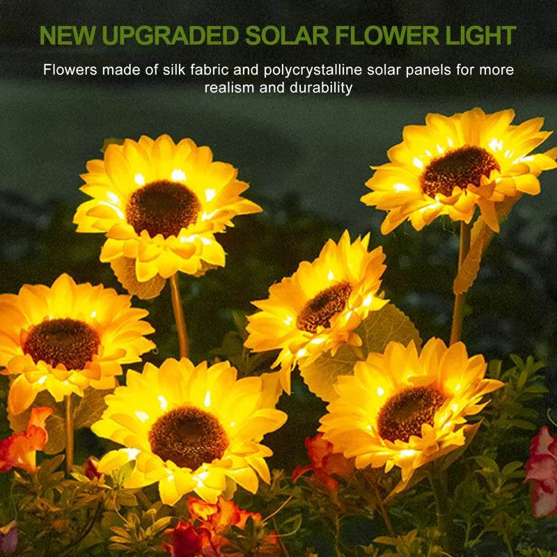 Sunshine Blooms™ - Outdoor Sunflower Solar Lights