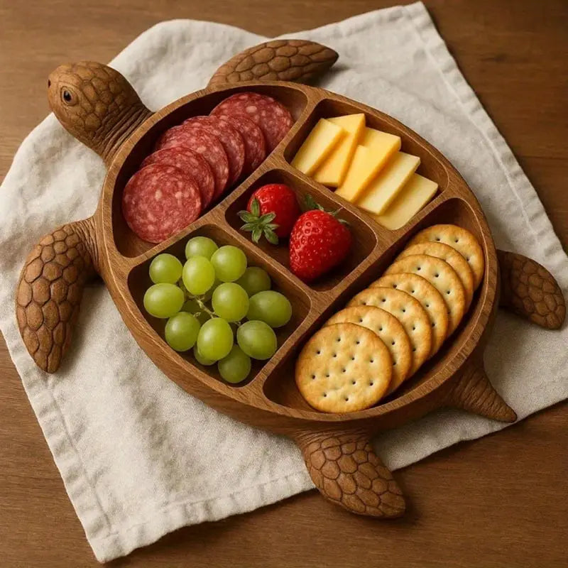 Turtlétier™ – Wooden Charcuterie Platter