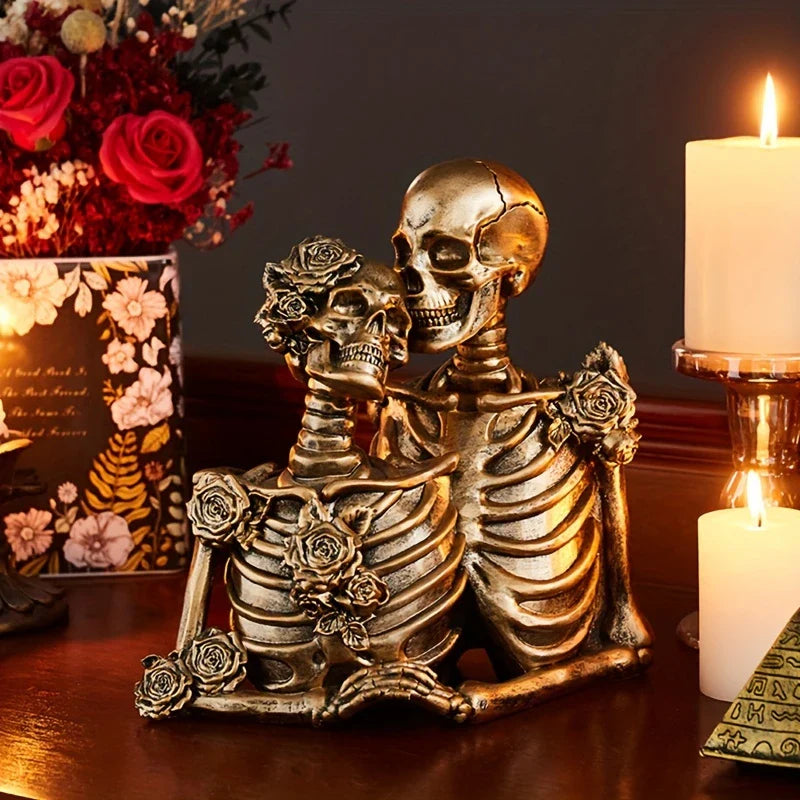 SkullMates™ - Vintage Elegant Gothic Skeleton Couple Figurine