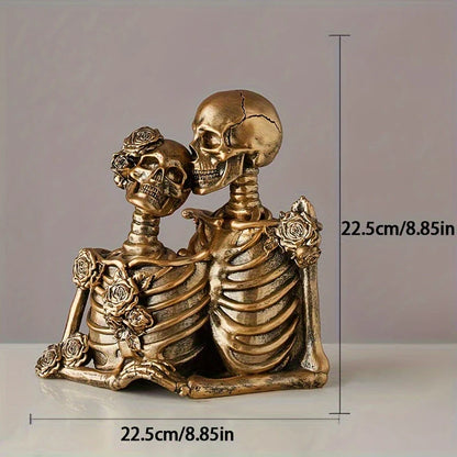 SkullMates™ - Vintage Elegant Gothic Skeleton Couple Figurine