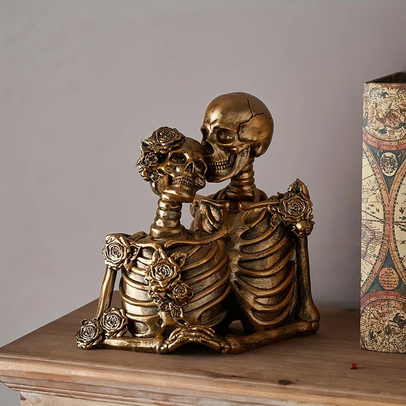SkullMates™ - Vintage Elegant Gothic Skeleton Couple Figurine