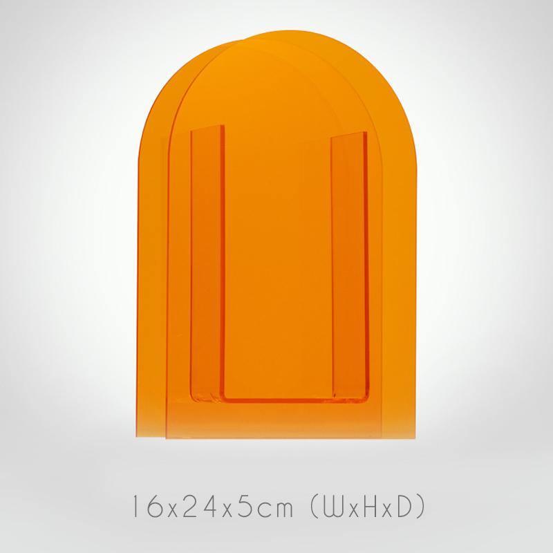 Vibrant Acrylic Geometric Floral Vase