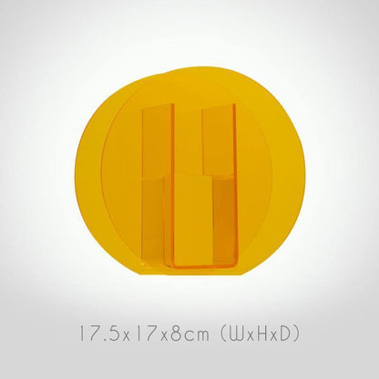 Vibrant Acrylic Geometric Floral Vase