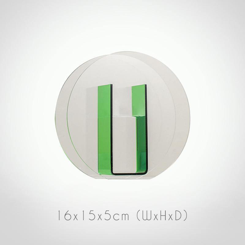 Vibrant Acrylic Geometric Floral Vase