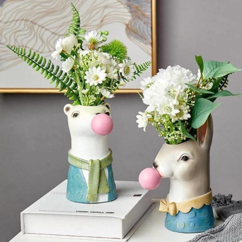 Wild Bubblegum Creature Vase