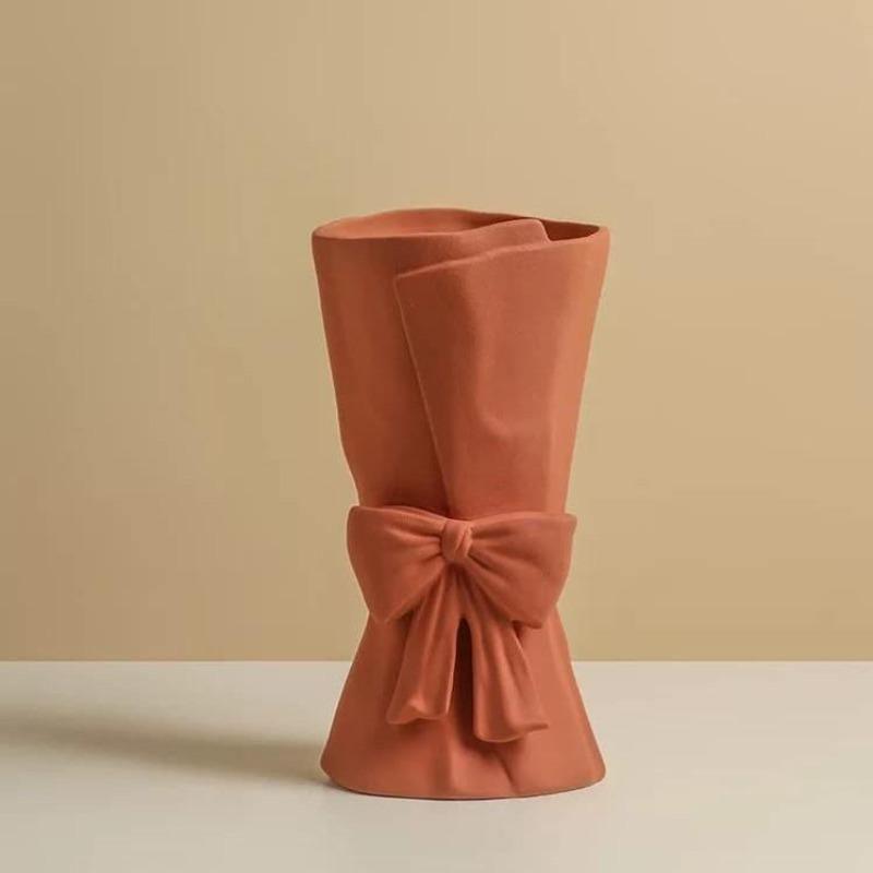 Knot & Bloom - Ceramic Bowknot Vase