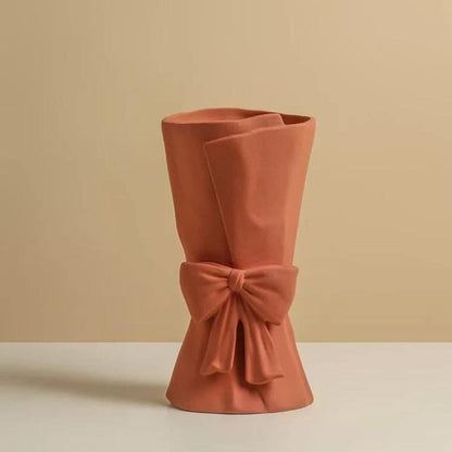 Knot & Bloom - Ceramic Bowknot Vase