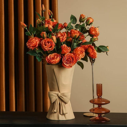 Knot & Bloom - Ceramic Bowknot Vase