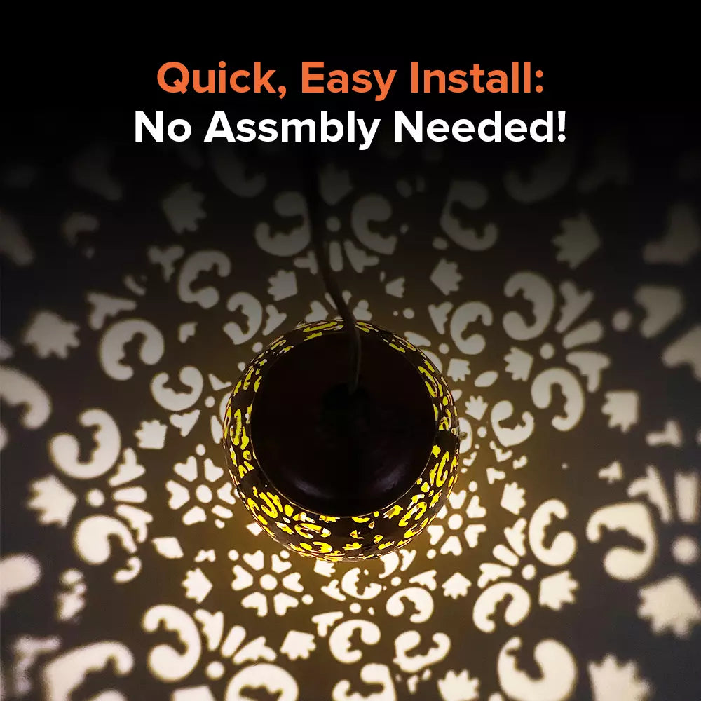 Moroccan Solar Garden Lantern