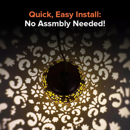 Moroccan Solar Garden Lantern