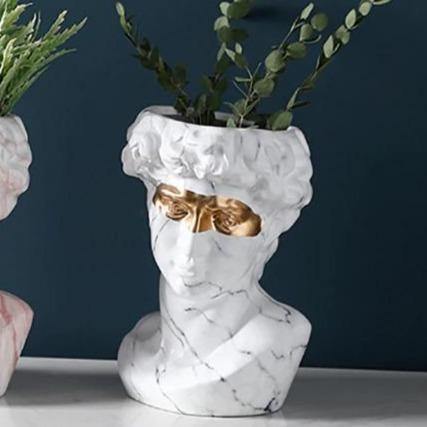 Majestic David - Ceramic Planter Sculpture