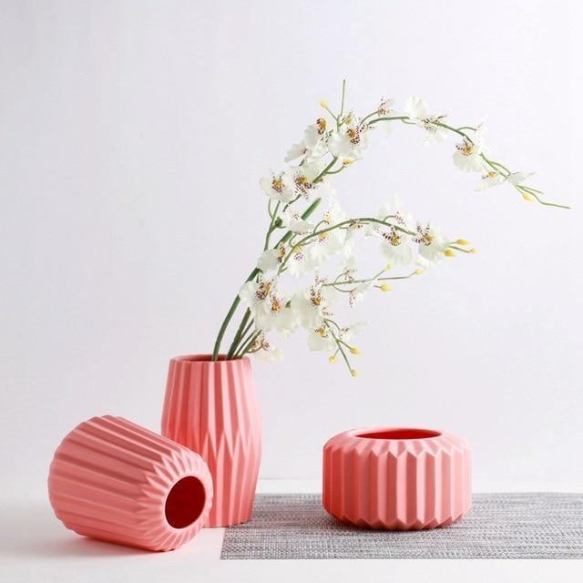 Sakura Grace Ceramic Vases