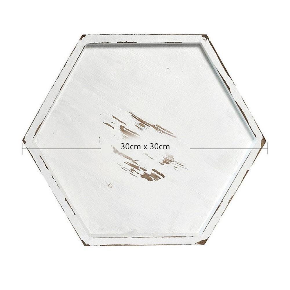 Rustic Wood Tray Set