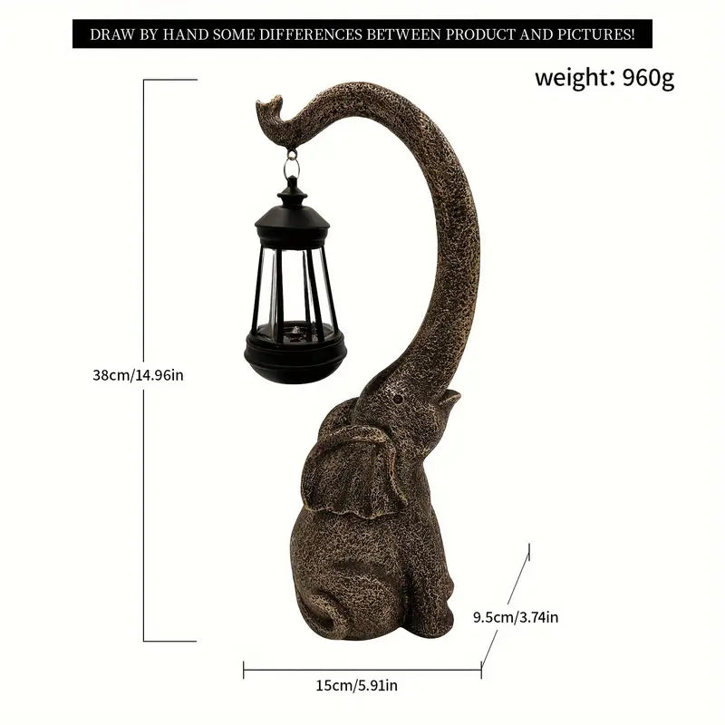 Enchanted Elephant Solar Lamp