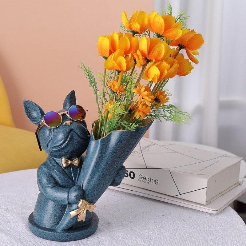 Frenchie Bulldog Woof Vase