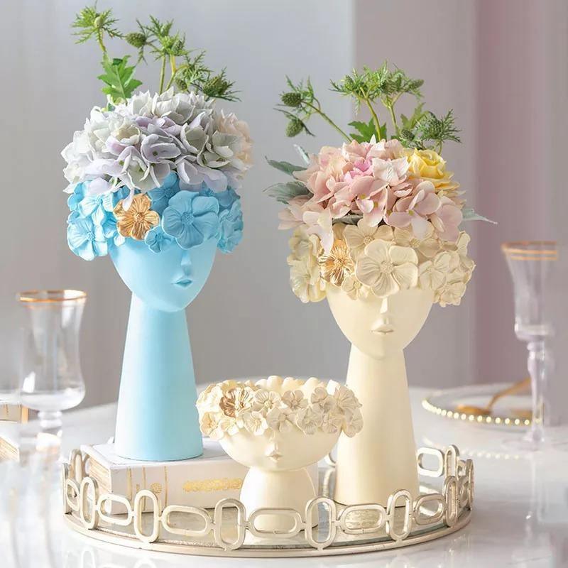 Vibrant Floral Tiara Container