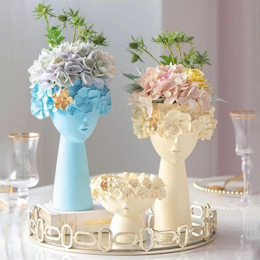Vibrant Floral Tiara Container