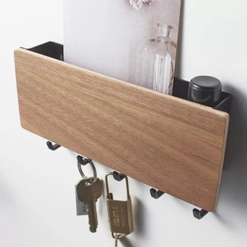 Wooden Key Hanger Wall Rack