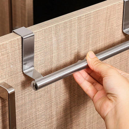 Stainless Steel Towel Rack for Cabinet Doors