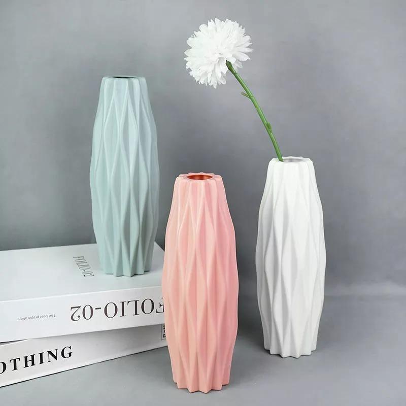 Angular Slim Floral Vase