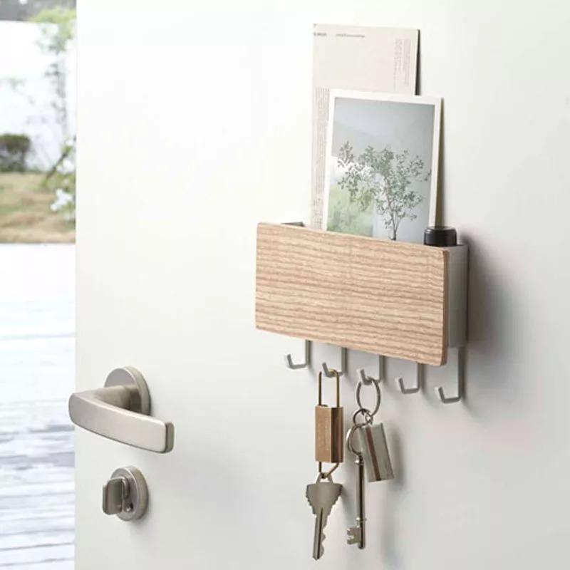 Wooden Key Hanger Wall Rack