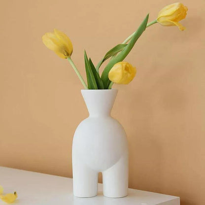 Sleek Ceramic Human Shape Vases