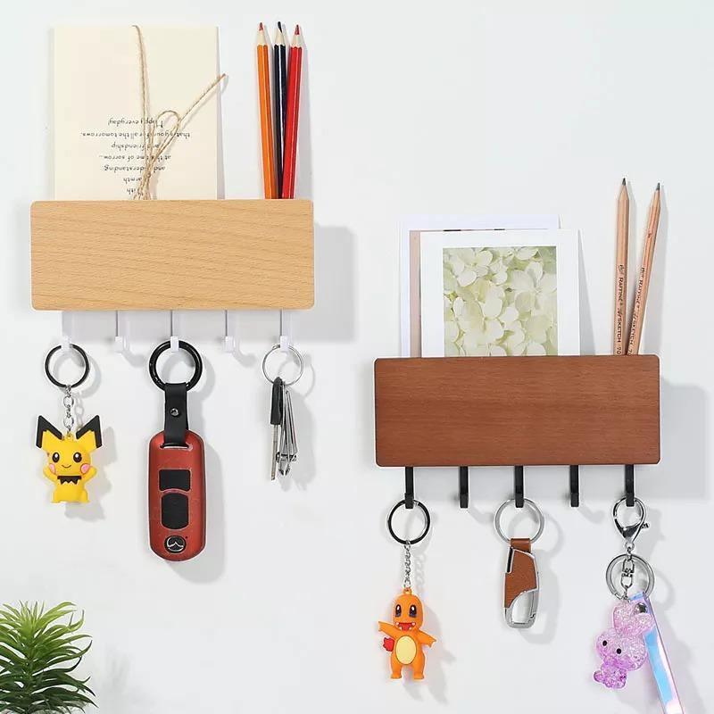 Wooden Key Hanger Wall Rack