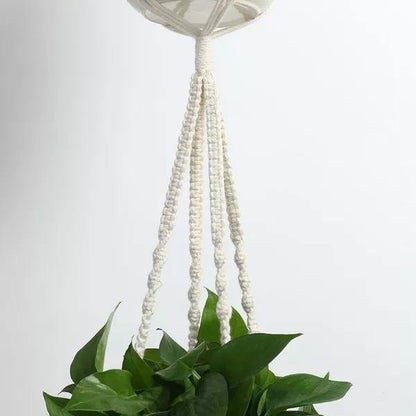 4-Piece Handcrafted Boho Macrame Plant Holder Set