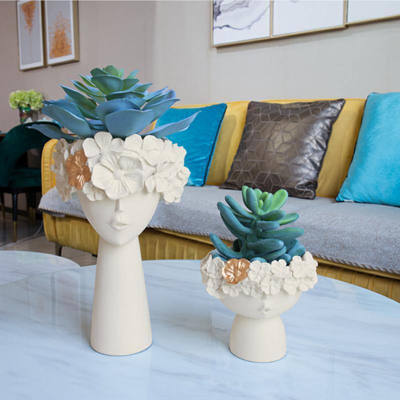 Vibrant Floral Tiara Container