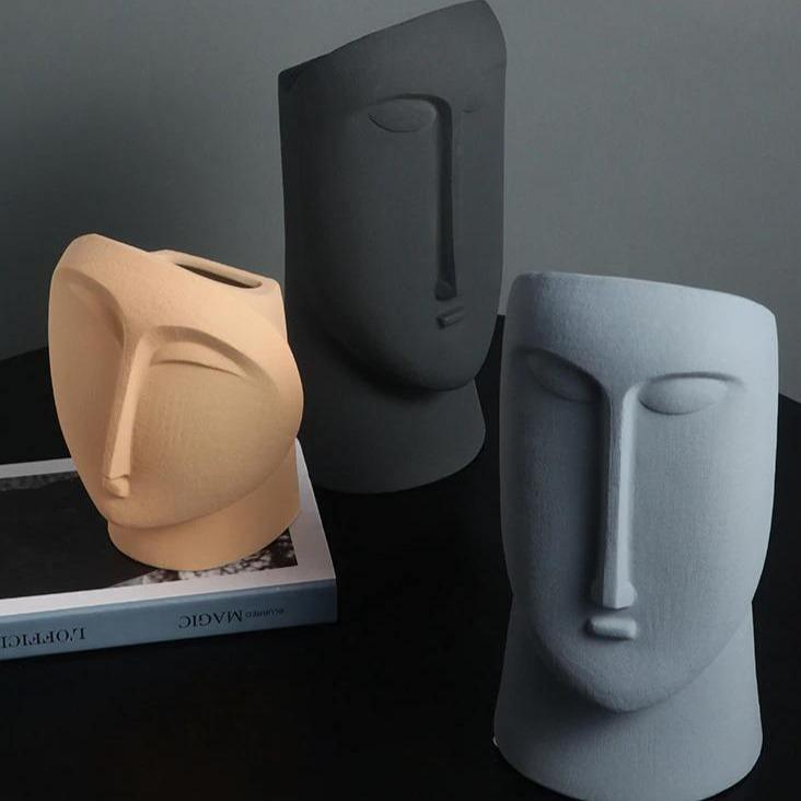 Genevieve Abstract Face Vessels