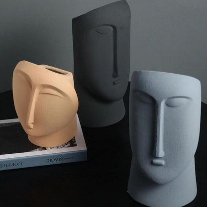 Genevieve Abstract Face Vessels