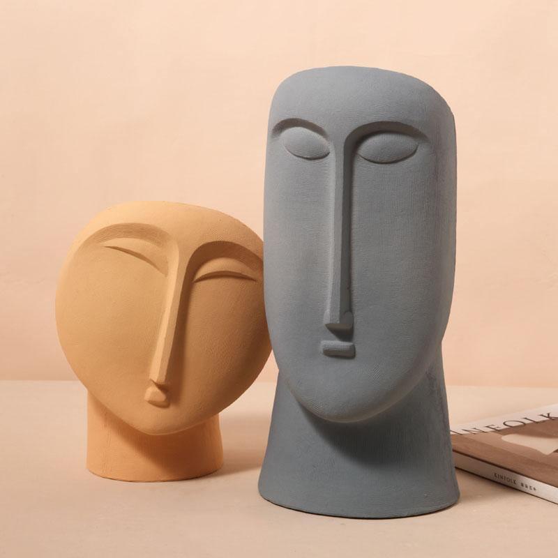 Genevieve Abstract Face Vessels