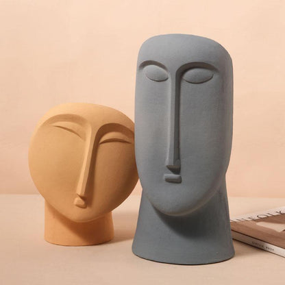 Genevieve Abstract Face Vessels