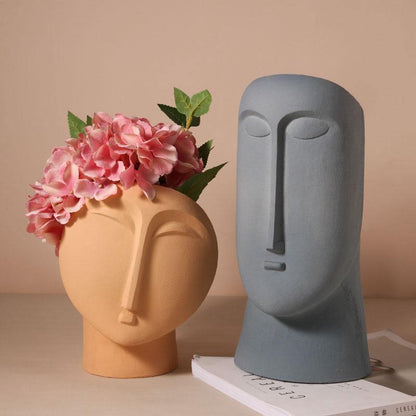 Genevieve Abstract Face Vessels