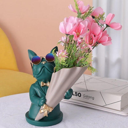 Frenchie Bulldog Woof Vase