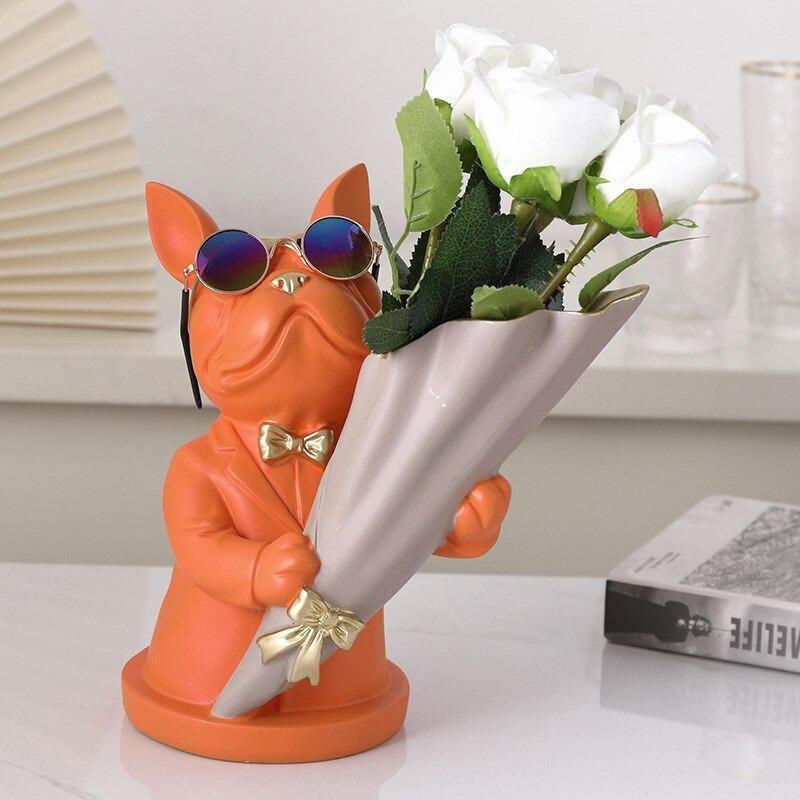 Frenchie Bulldog Woof Vase