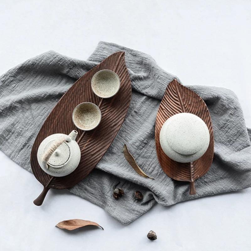 Leaf Wooden Serving Trays