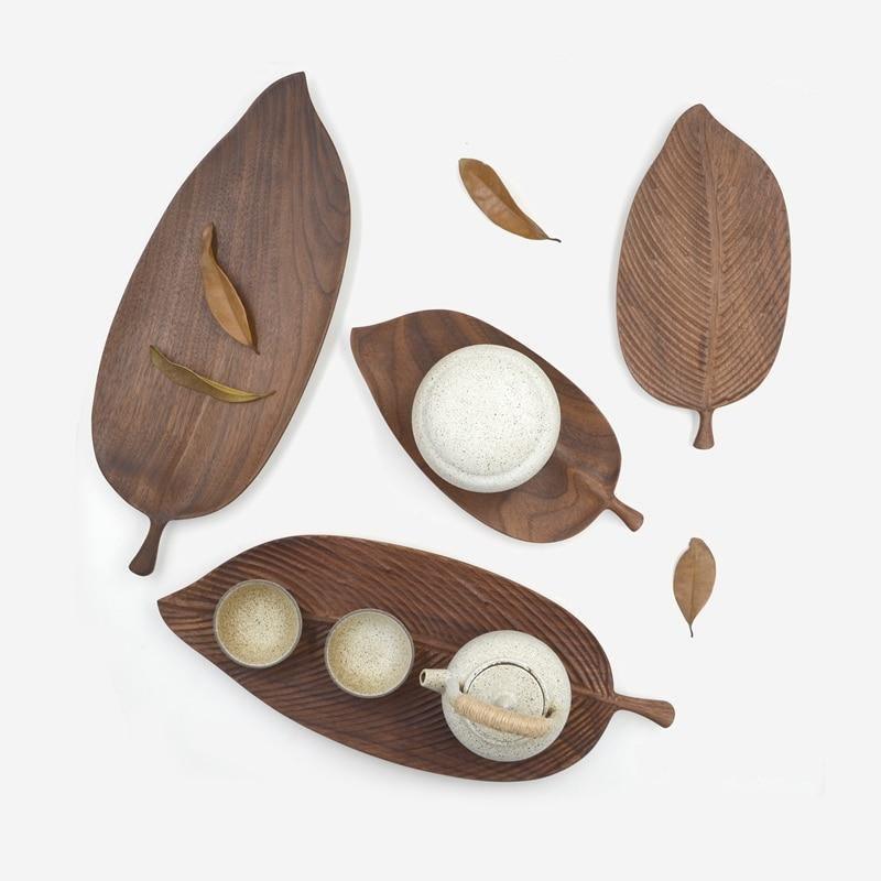 Leaf Wooden Serving Trays