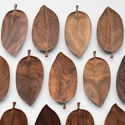 Leaf Wooden Serving Trays