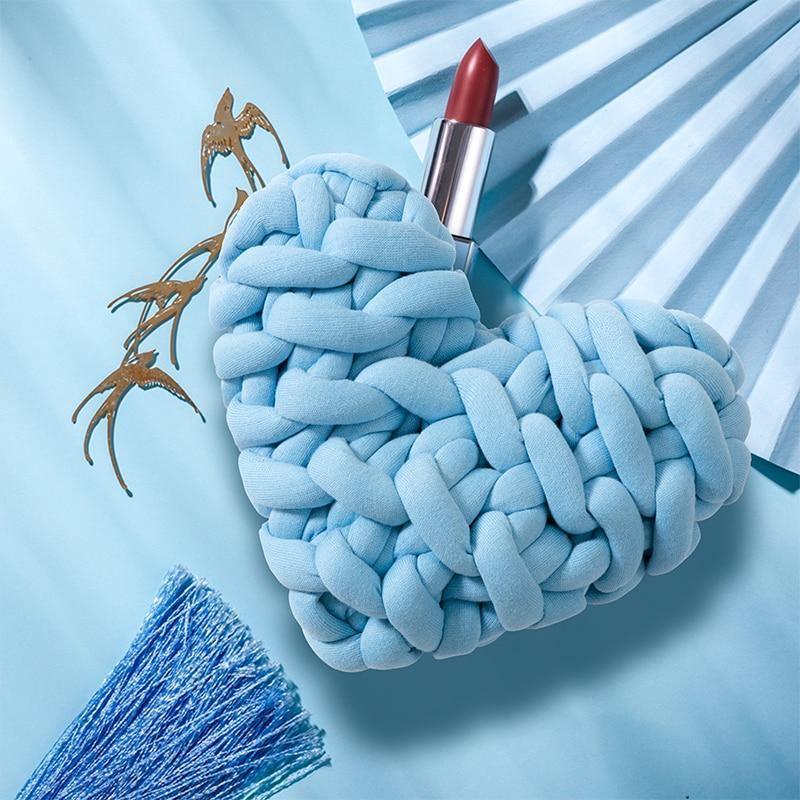 Valentine Heart Chunky Twist Throw Pillow Cushion