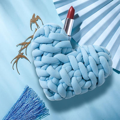 Valentine Heart Chunky Twist Throw Pillow Cushion