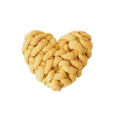 Valentine Heart Chunky Twist Throw Pillow Cushion