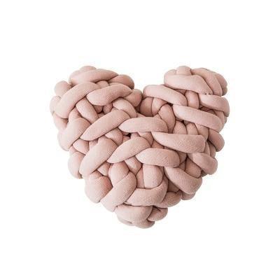 Valentine Heart Chunky Twist Throw Pillow Cushion